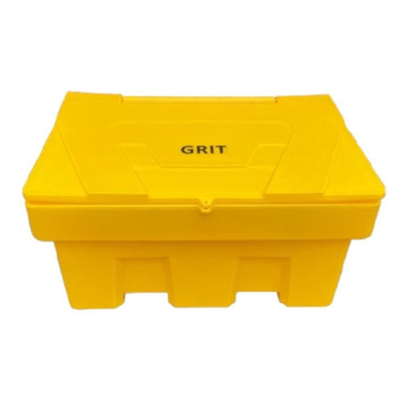 350 Litre Heavy Duty Stackable Grit Bin in Yellow with Hinged Lid Grit Bin > Winter > De-Icing Salt One Stop For Safety