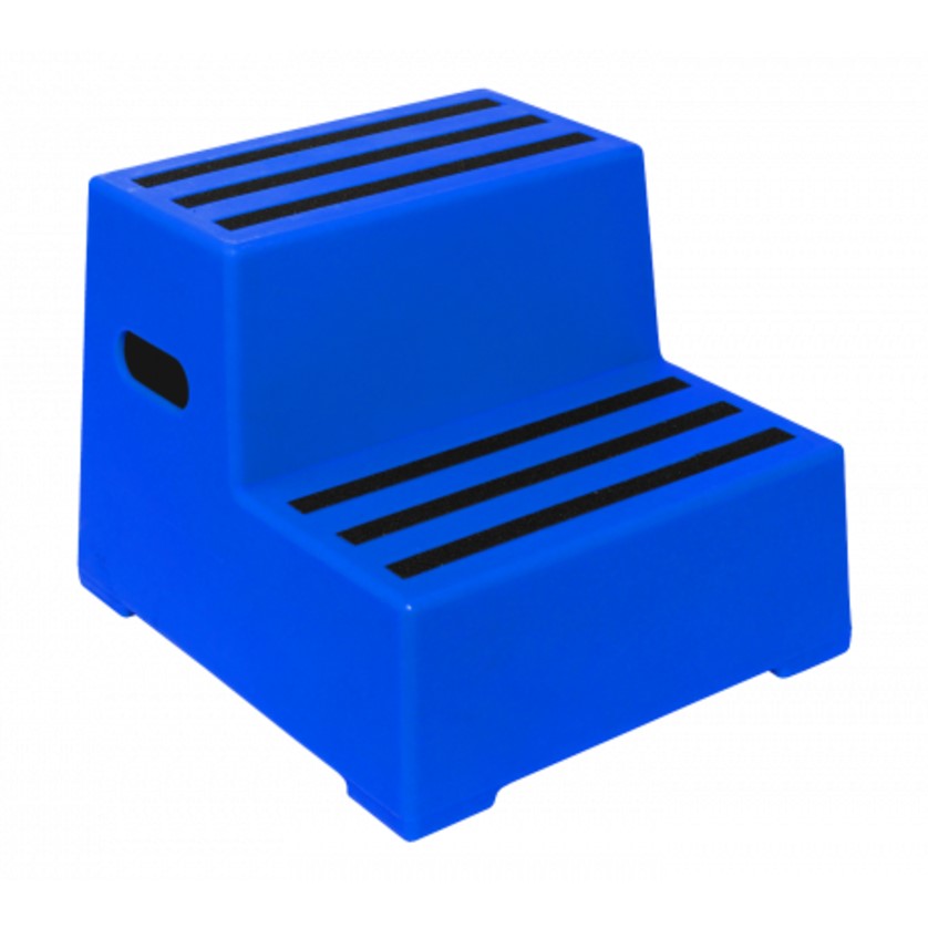 RW0102B Heavy Duty Premium Safety Steps in Blue - 2 Step – One Stop For ...