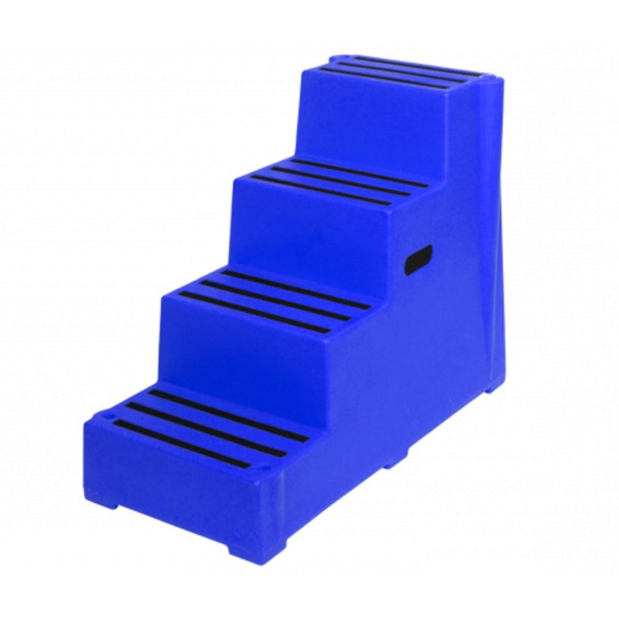 RW0104B Heavy Duty Premium Safety Steps in Blue - 4 Step – One Stop For ...