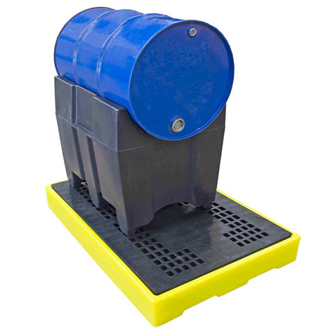 SBS Multi Size Bund Cradle Unit - Suitable for 2 x 205 Litre Drums - Suitable for 25, 50, 100, & 205 Litre Drums Spill Pallet > Drum Storage > Spill Containment > Spill Control > Romold > One Stop For Safety