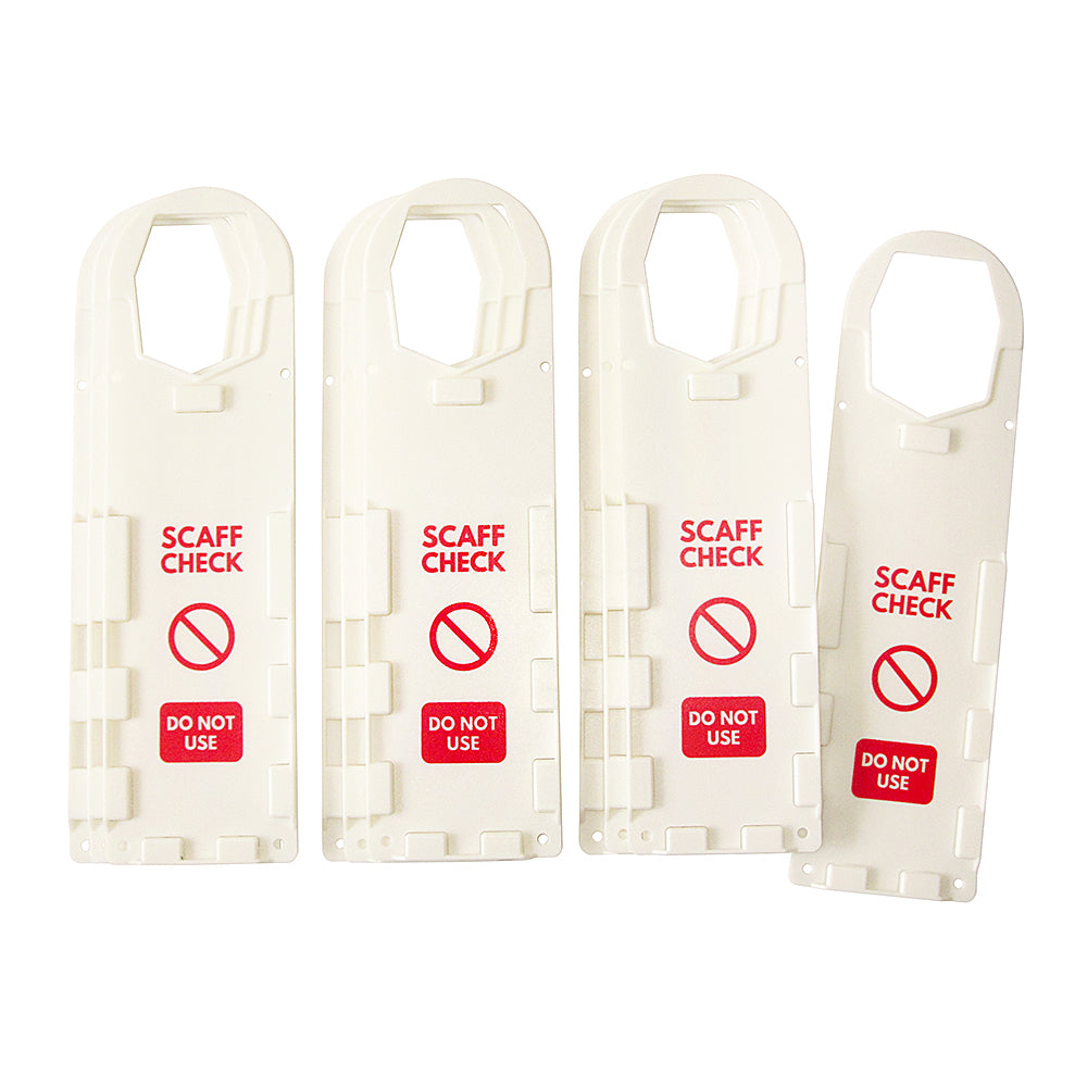 Scaffold Check Inspection Tag Kit - 10 Holders, 20 Double Sided Insert ...