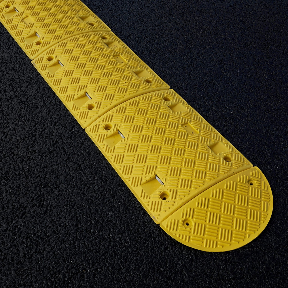 Yellow Edge Ramp Speed Ramp in Yellow with 50mm Heavy Duty Sections - 6m Complete Kit ...