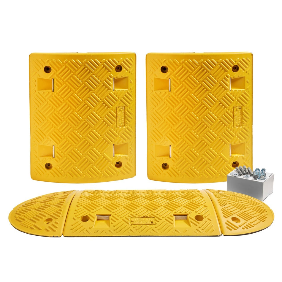 Speed Ramp in Yellow with 75mm Heavy Duty Sections - 2m Complete Kit Speed Ramps > Speed Bumps > Sleeping Policeman > Car Park > Traffic > One Stop For Safety   