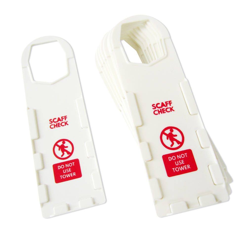 Tower Check Inspection Tag Kit - 10 Holders, 20 Double Sided Inserts a ...