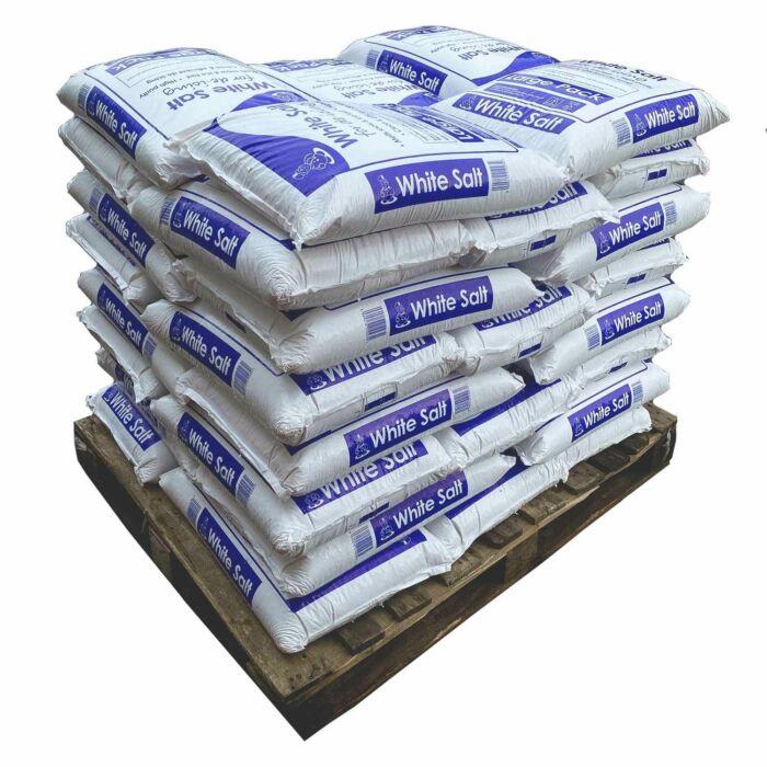 White De-Icing Salt in Large Packs - Pallet of 40 Bags (Full Pallet) Grit Bin > Winter > De-Icing Salt One Stop For Safety