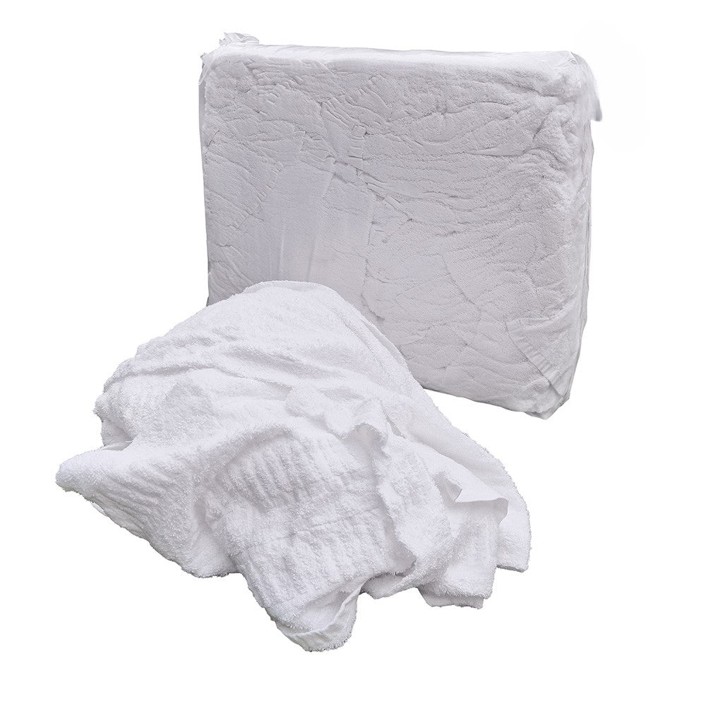 Pallet of 60 White Cotton Towelling Wiping Rags - 8kg – One Stop For Safety