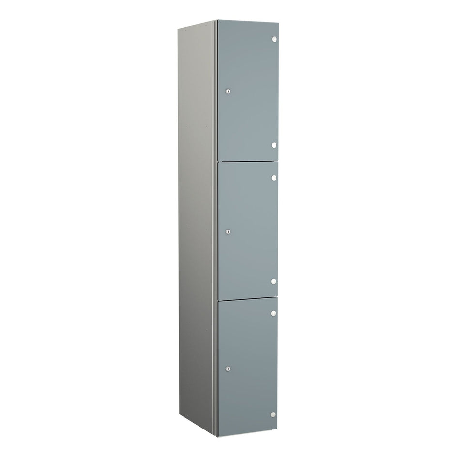 ZENBOX WET AREA LOCKERS WITH SGL DOORS - DUST SILVER 3 DOOR Storage Lockers > Lockers > Cabinets > Storage > Probe > One Stop For Safety   