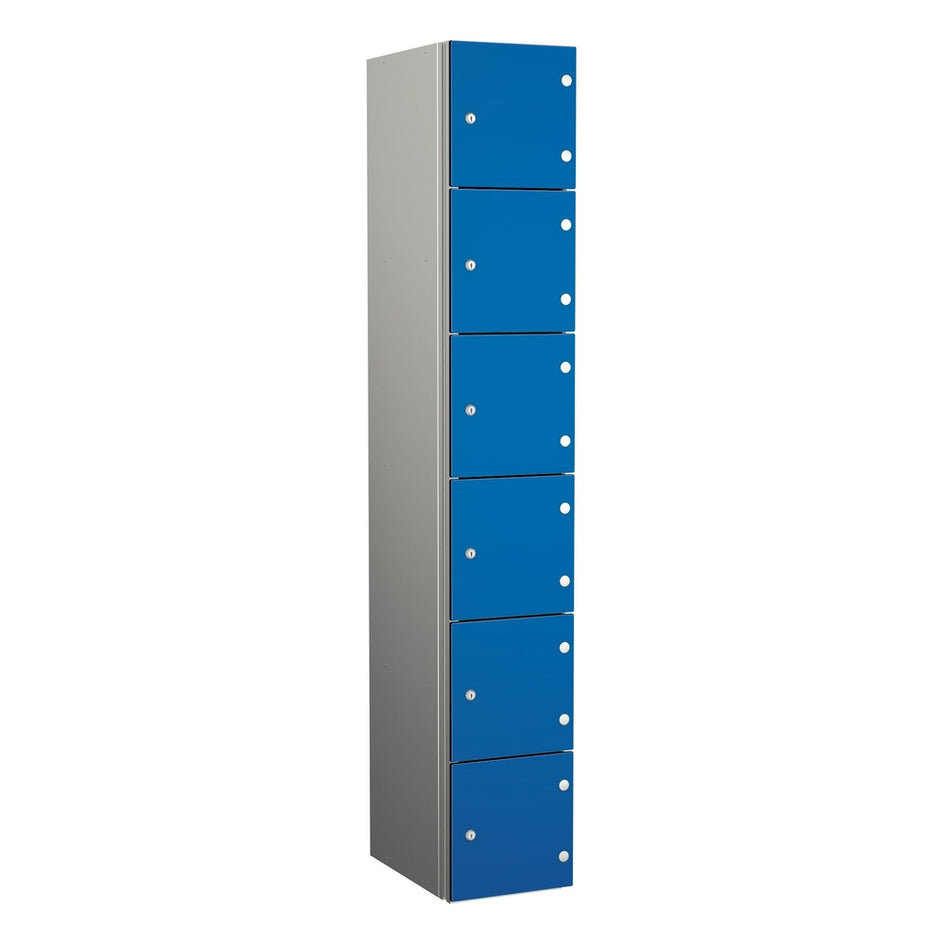 ZENBOX WET AREA LOCKERS WITH SGL DOORS - ELECTRIC BLUE 6 DOOR Storage Lockers > Lockers > Cabinets > Storage > Probe > One Stop For Safety   