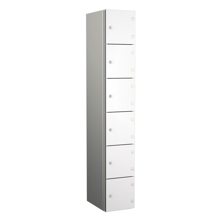 ZENBOX WET AREA LOCKERS WITH SGL DOORS - PEARLY WHITE 6 DOOR Storage Lockers > Lockers > Cabinets > Storage > Probe > One Stop For Safety   