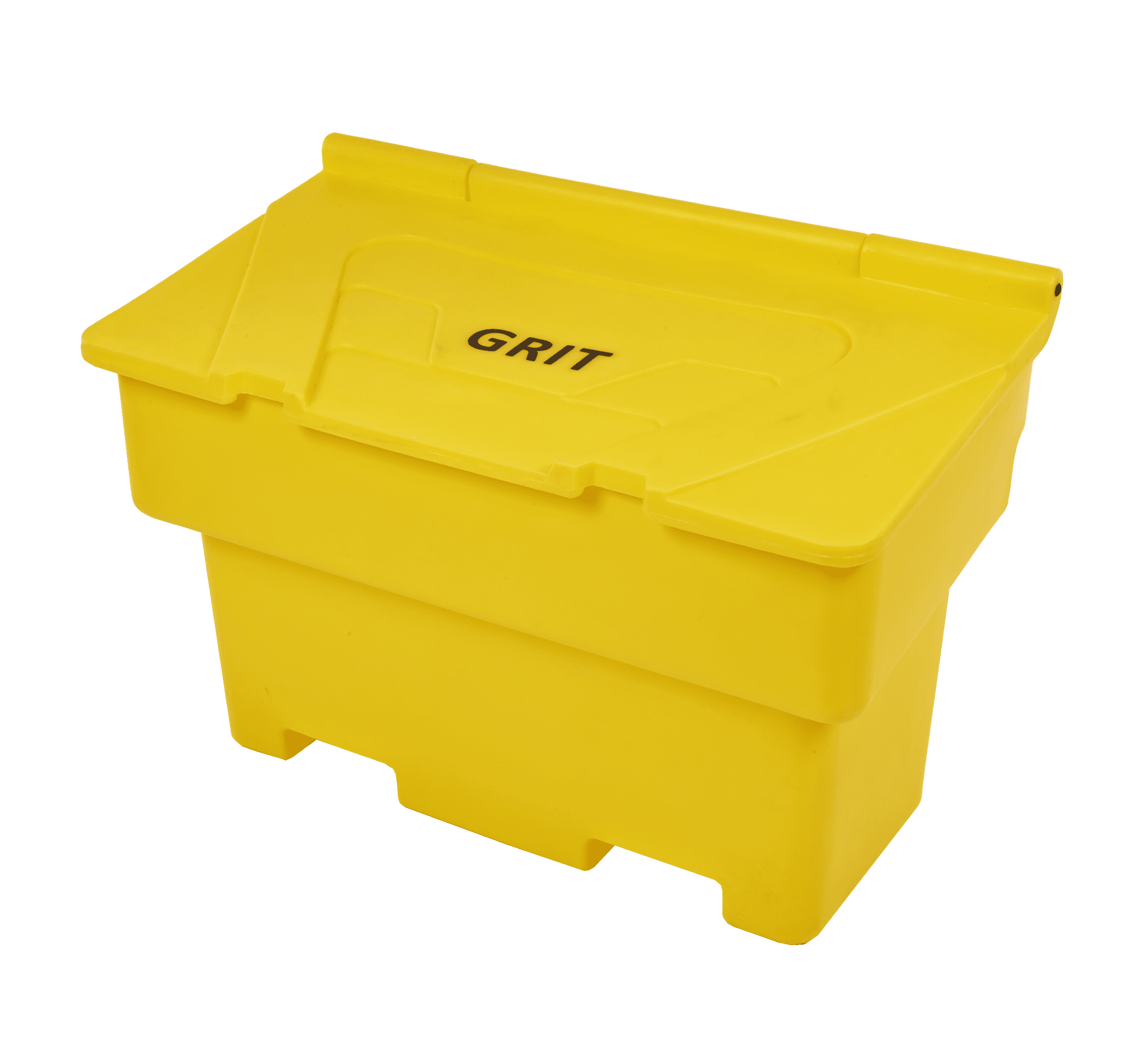 Pallet of 9 350 Litre Heavy Duty Stackable Grit Bin in Yellow with Hinged Lid Grit Bin > Winter > De-Icing Salt One Stop For Safety   