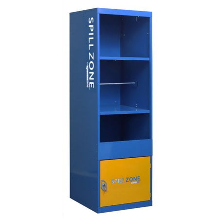 SpillZone Absorbent Station 2 with 3 Shelves, Lockable Half Door & Cam Lock Cleaning > Hygiene > Maintenance > Janitoriol > Spillstop > One Stop For Safety