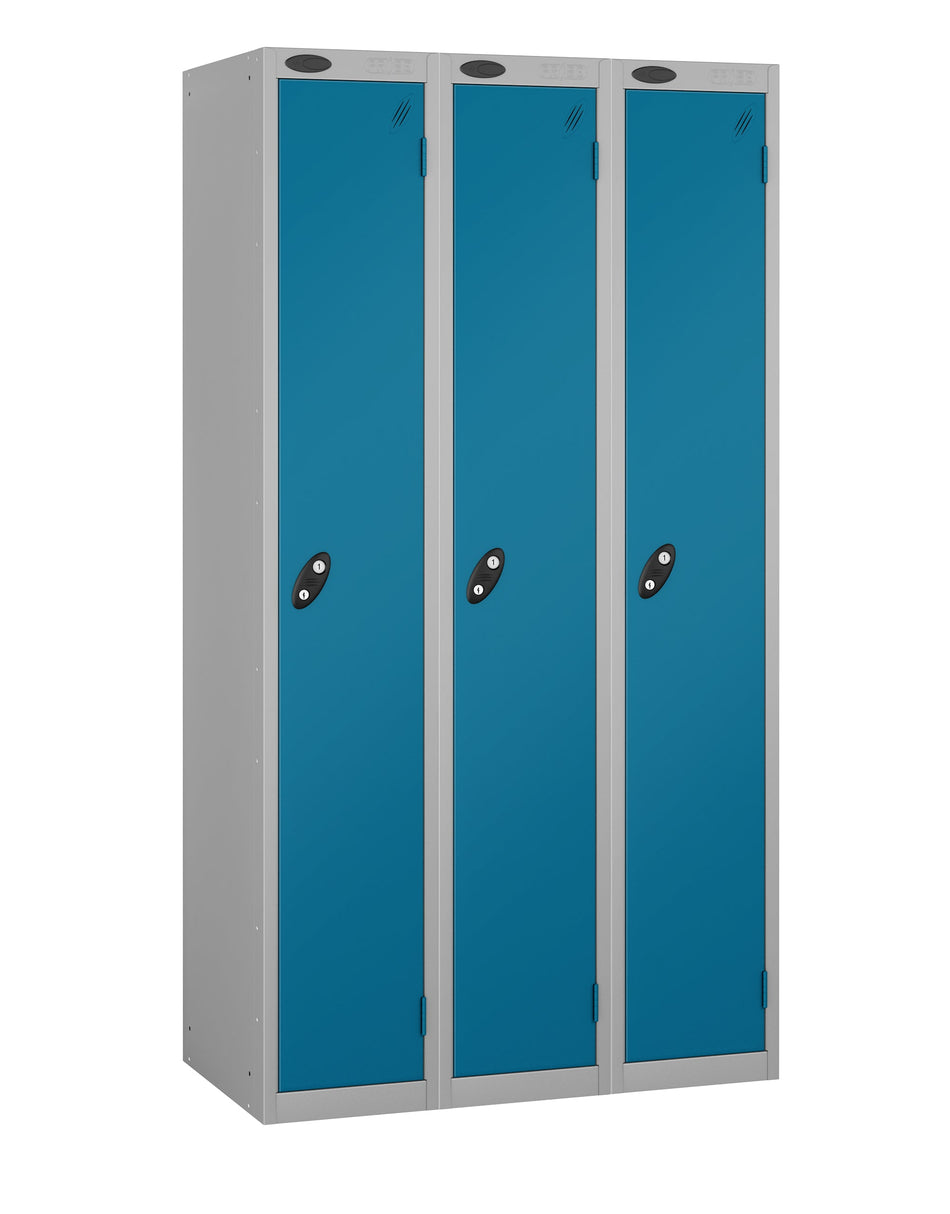 PROBEBOX STANDARD 3 NEST STEEL LOCKERS - ELECTRIC BLUE 1 DOOR Storage Lockers > Lockers > Cabinets > Storage > Probe > One Stop For Safety   
