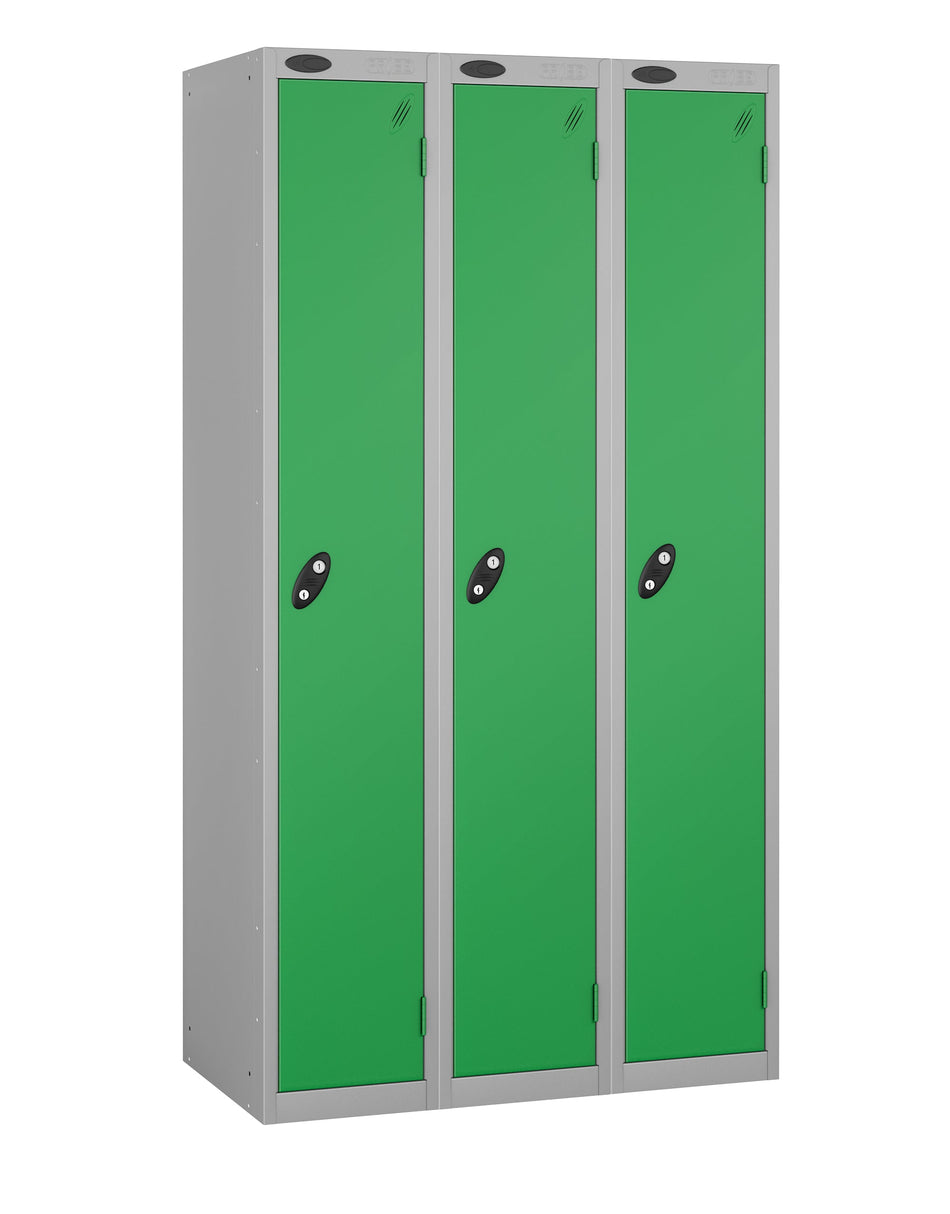 PROBEBOX STANDARD 3 NEST STEEL LOCKERS - FOREST GREEN 1 DOOR Storage Lockers > Lockers > Cabinets > Storage > Probe > One Stop For Safety   
