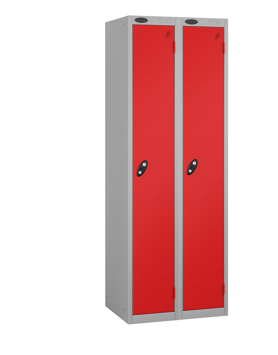 PROBELOW LOW LEVEL 2 NEST STEEL LOCKERS - FLAME RED 1 DOOR Storage Lockers > Lockers > Cabinets > Storage > Probe > One Stop For Safety   