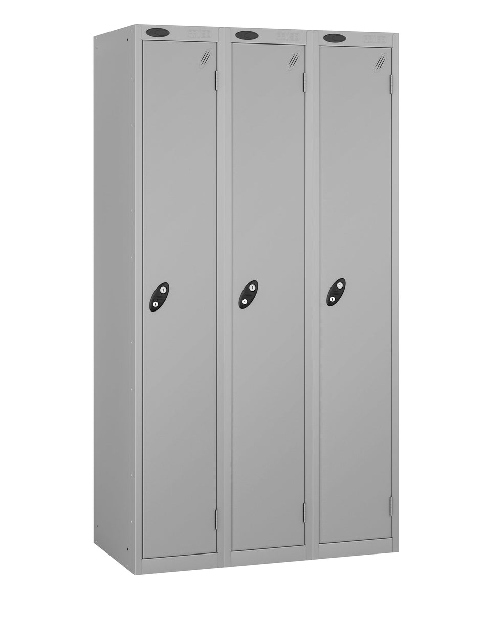 PROBEBOX STANDARD 3 NEST STEEL LOCKERS - DUST SILVER 1 DOOR Storage Lockers > Lockers > Cabinets > Storage > Probe > One Stop For Safety   
