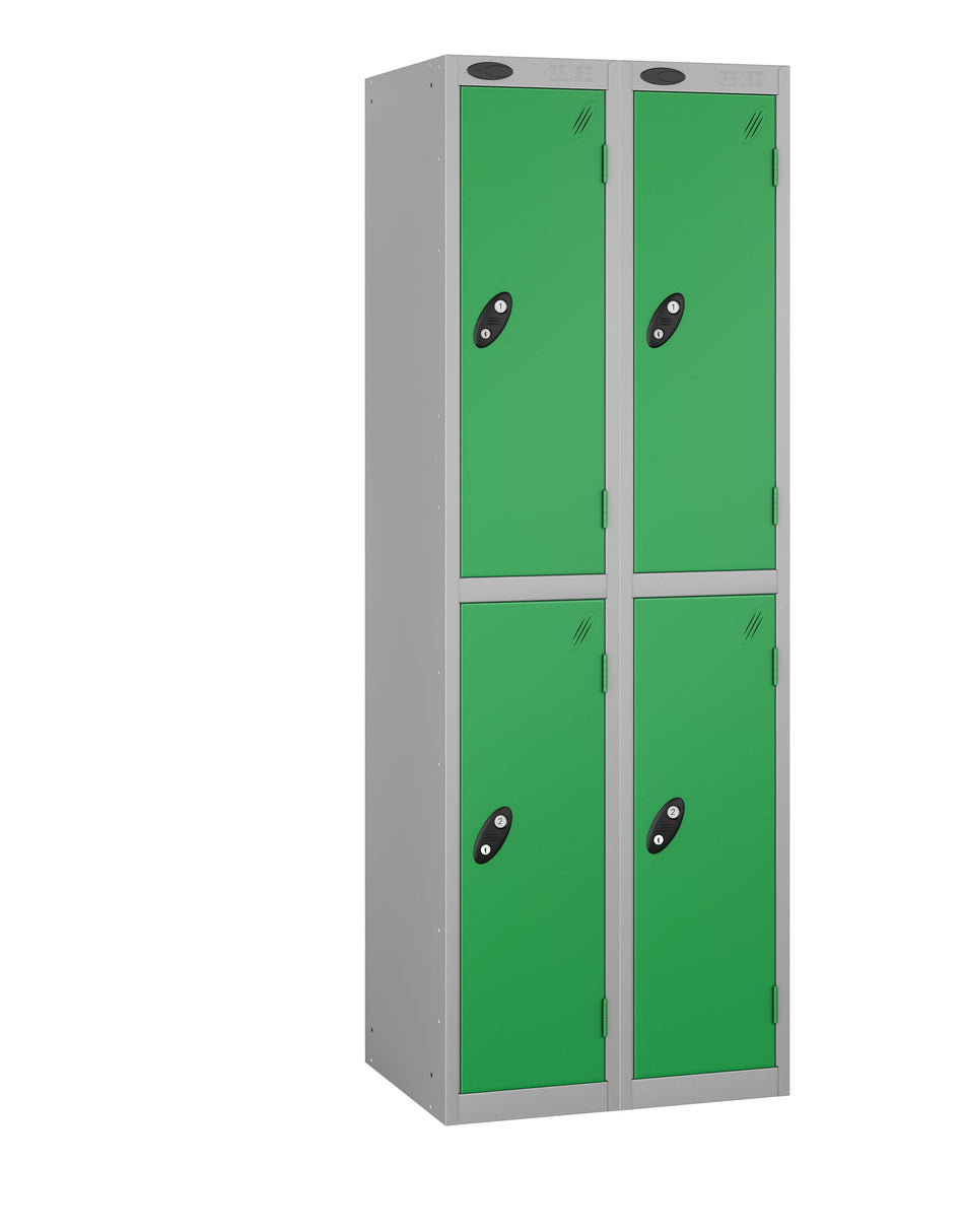 PROBEBOX STANDARD 2 NEST STEEL LOCKERS - FOREST GREEN 2 DOOR Storage Lockers > Lockers > Cabinets > Storage > Probe > One Stop For Safety   