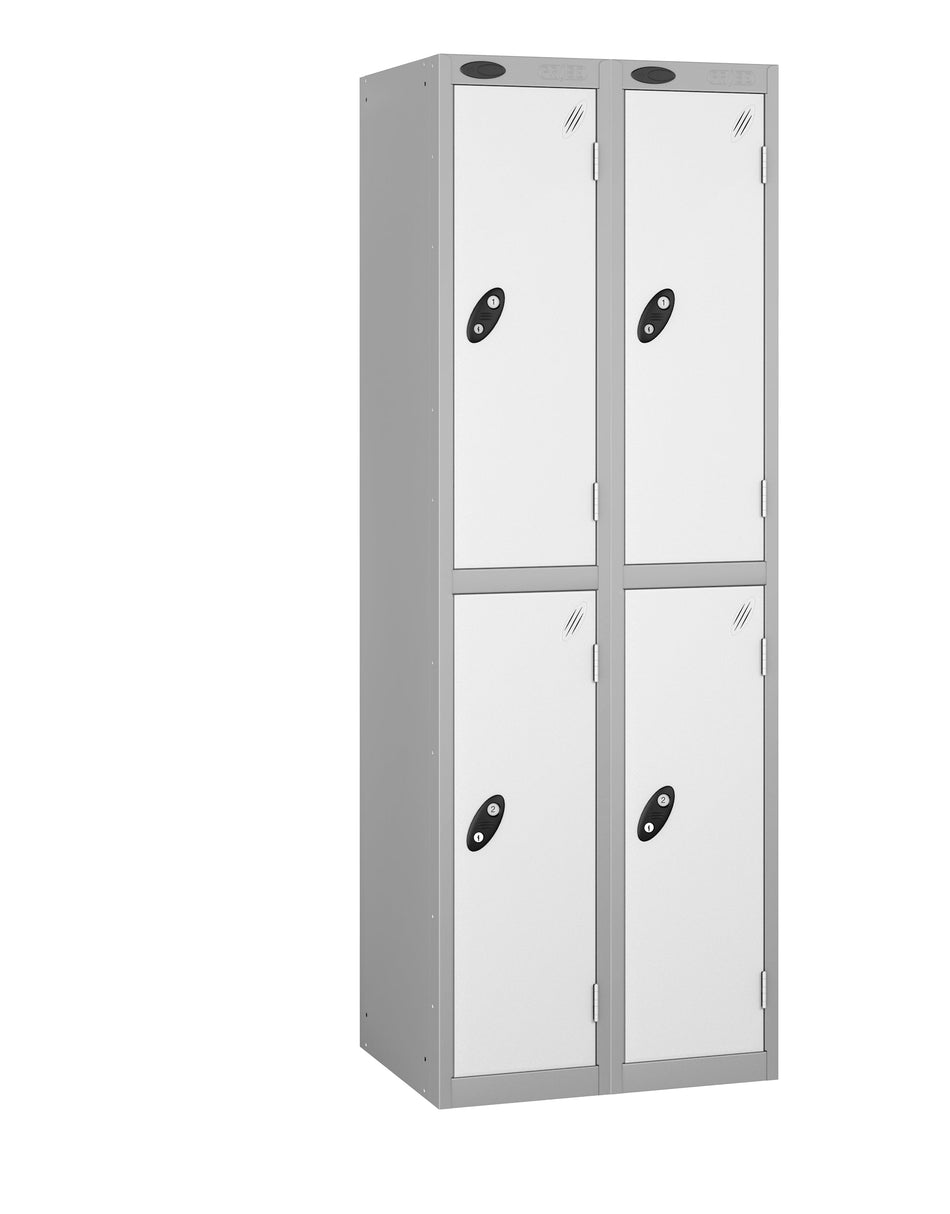 PROBEBOX STANDARD 2 NEST STEEL LOCKERS - SMOKEY WHITE 2 DOOR Storage Lockers > Lockers > Cabinets > Storage > Probe > One Stop For Safety   