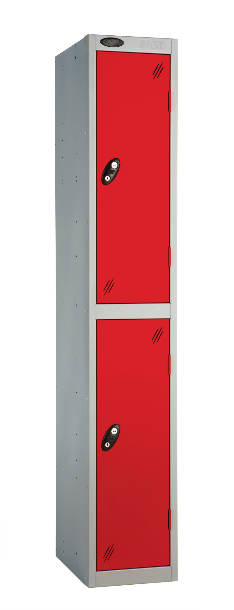 PROBEBOX STANDARD 1 NEST STEEL LOCKERS - FLAME RED 2 DOOR Storage Lockers > Lockers > Cabinets > Storage > Probe > One Stop For Safety   