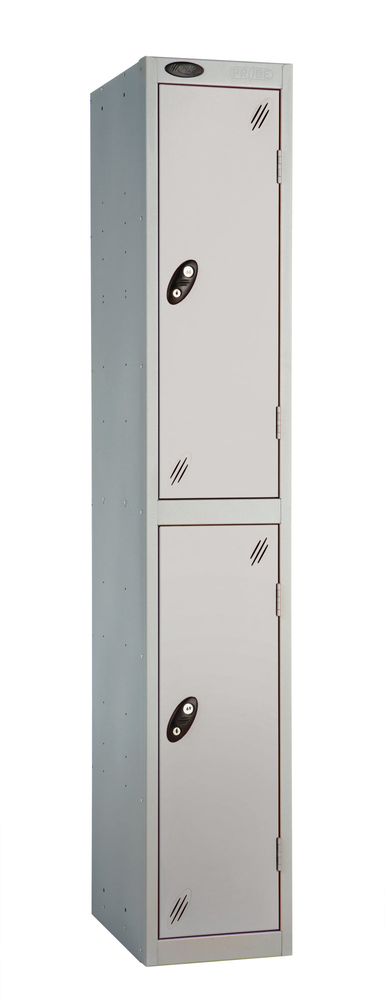 PROBEBOX STANDARD 1 NEST STEEL LOCKERS - DUST SILVER 2 DOOR Storage Lockers > Lockers > Cabinets > Storage > Probe > One Stop For Safety   