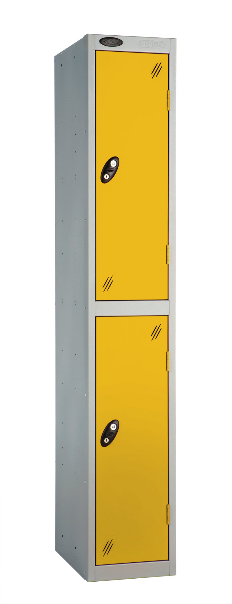 PROBEBOX STANDARD 1 NEST STEEL LOCKERS - ROYAL YELLOW 2 DOOR Storage Lockers > Lockers > Cabinets > Storage > Probe > One Stop For Safety   