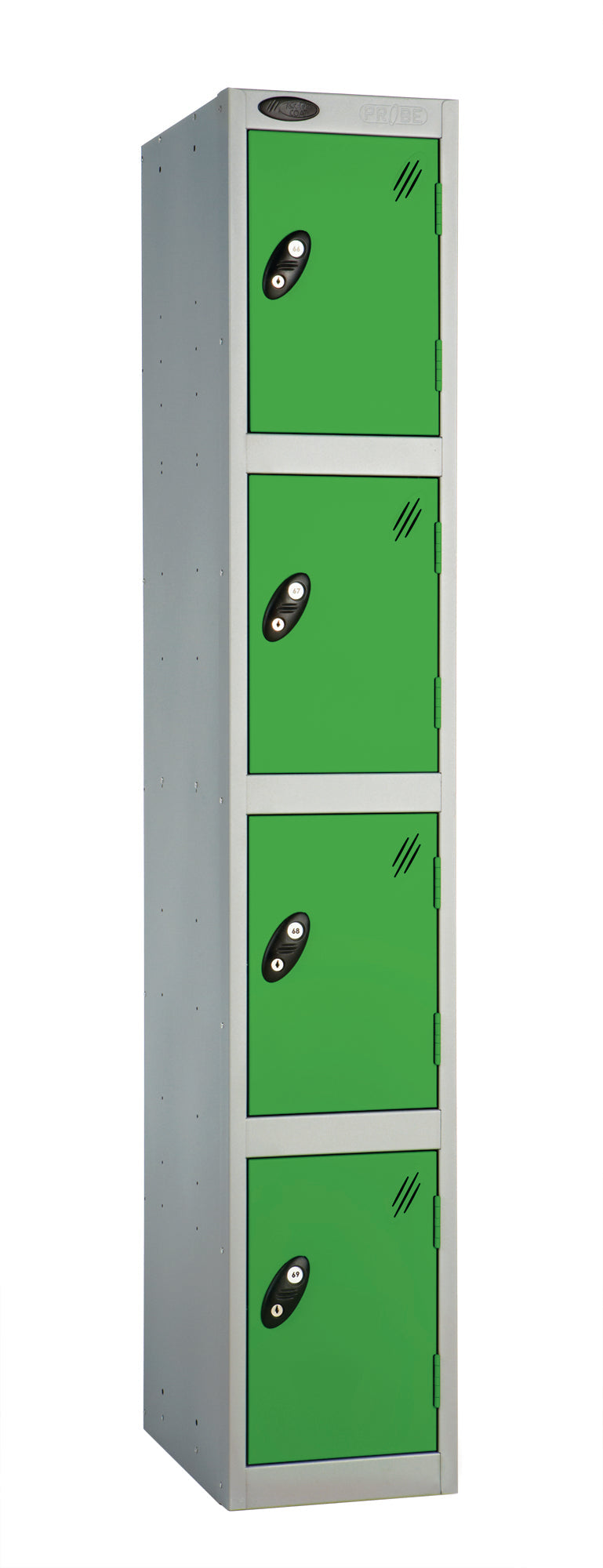PROBEBOX STANDARD 1 NEST STEEL LOCKERS - FOREST GREEN 4 DOOR Storage Lockers > Lockers > Cabinets > Storage > Probe > One Stop For Safety   