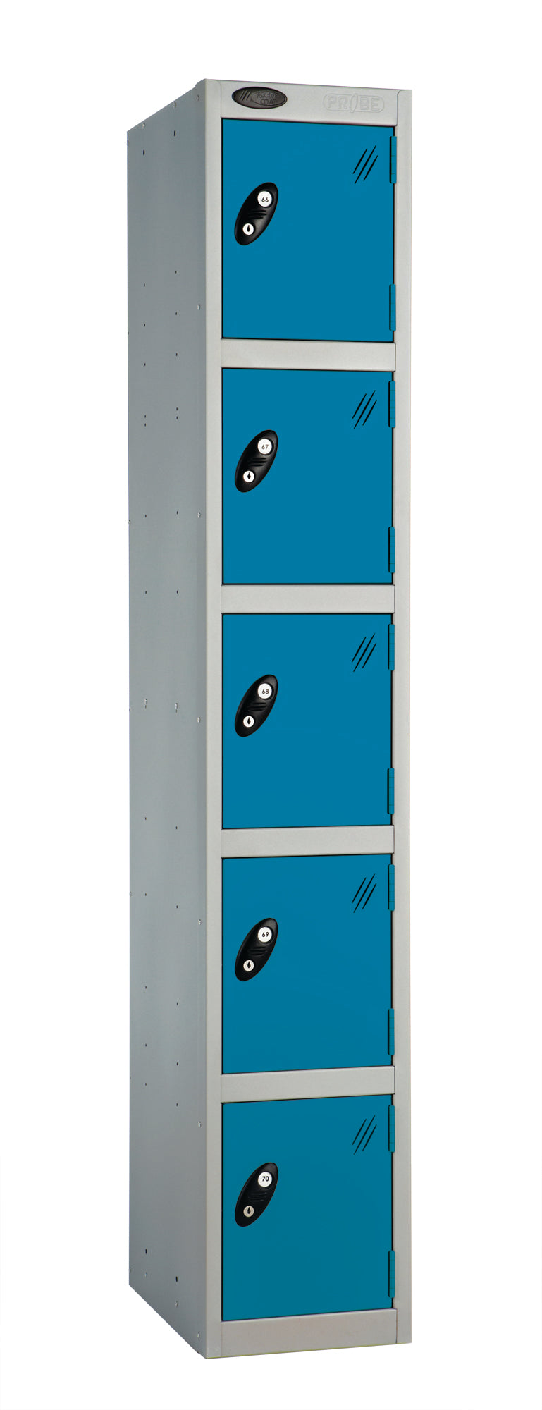 PROBEBOX STANDARD 1 NEST STEEL LOCKERS - ELECTRIC BLUE 5 DOOR Storage Lockers > Lockers > Cabinets > Storage > Probe > One Stop For Safety   