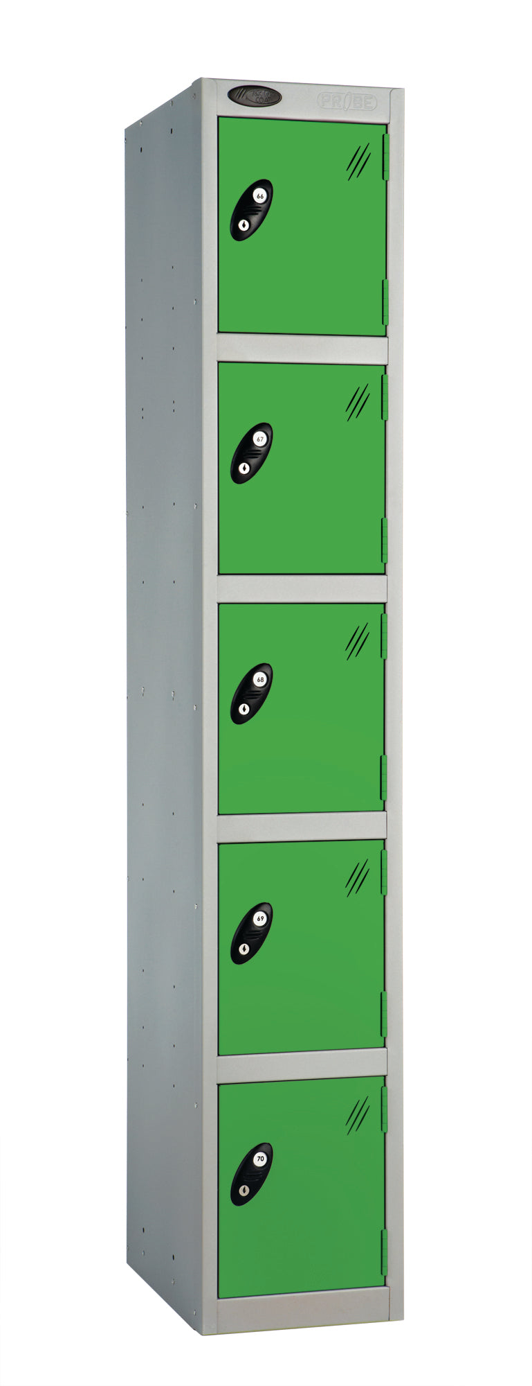 PROBEBOX STANDARD 1 NEST STEEL LOCKERS - FOREST GREEN 5 DOOR Storage Lockers > Lockers > Cabinets > Storage > Probe > One Stop For Safety   