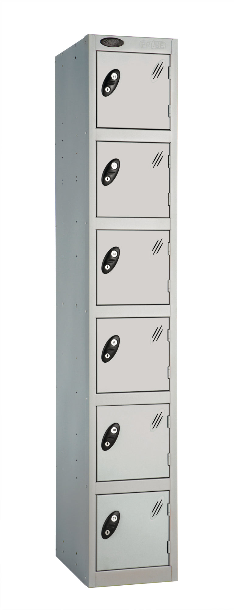 PROBEBOX STANDARD 1 NEST STEEL LOCKERS - DUST SILVER 6 DOOR Storage Lockers > Lockers > Cabinets > Storage > Probe > One Stop For Safety   