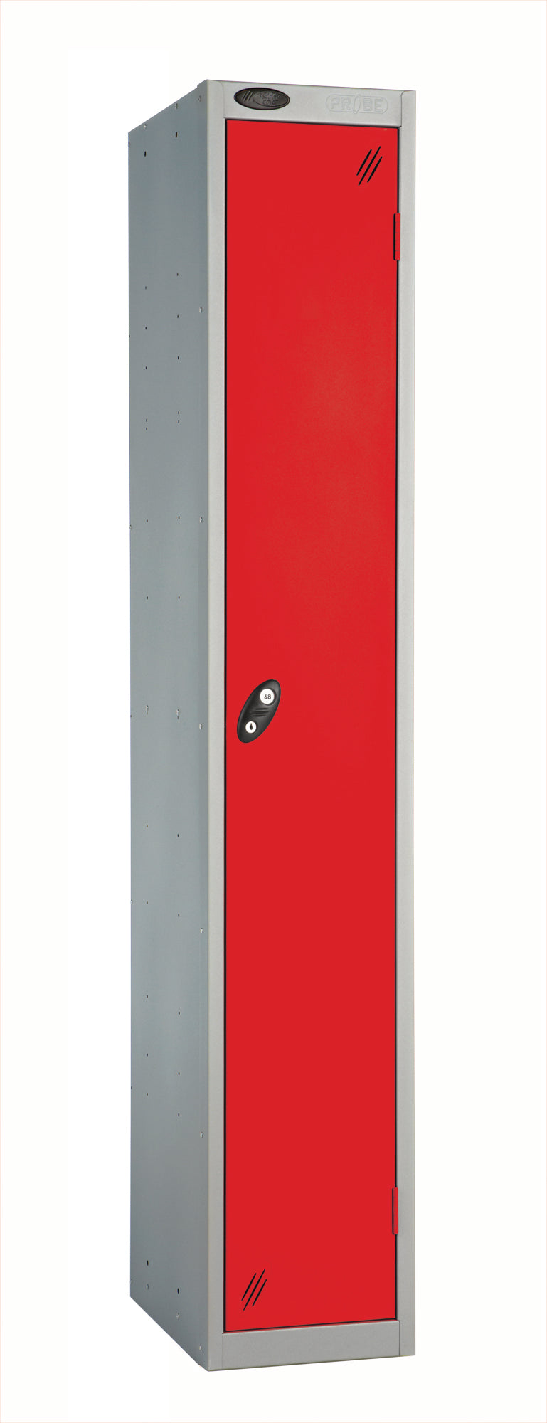 PROBEBOX STANDARD 1 NEST STEEL LOCKERS - FLAME RED 1 DOOR Storage Lockers > Lockers > Cabinets > Storage > Probe > One Stop For Safety   