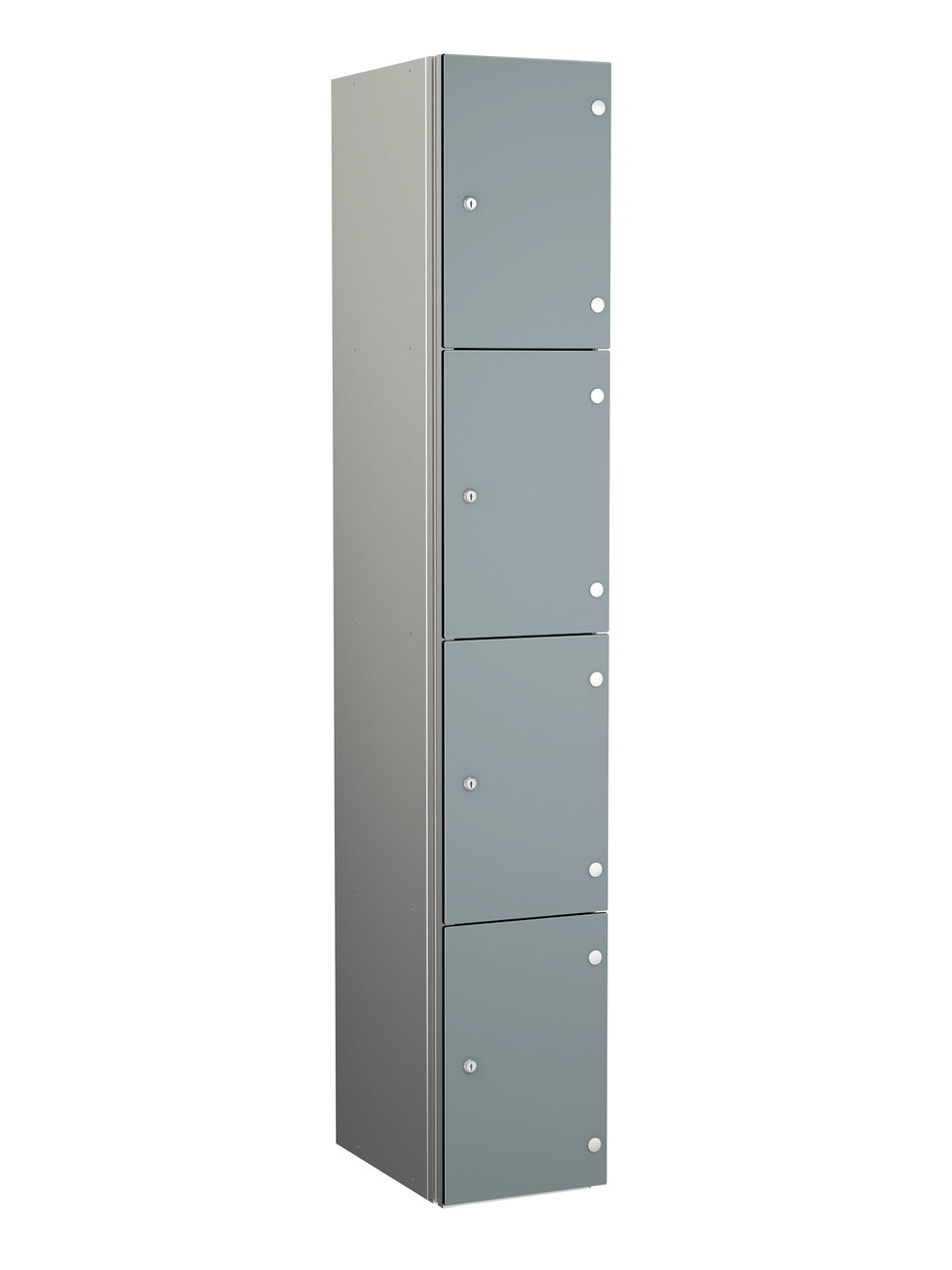 ZENBOX WET AREA LOCKERS WITH SGL DOORS - DUST SILVER 4 DOOR Storage Lockers > Lockers > Cabinets > Storage > Probe > One Stop For Safety   