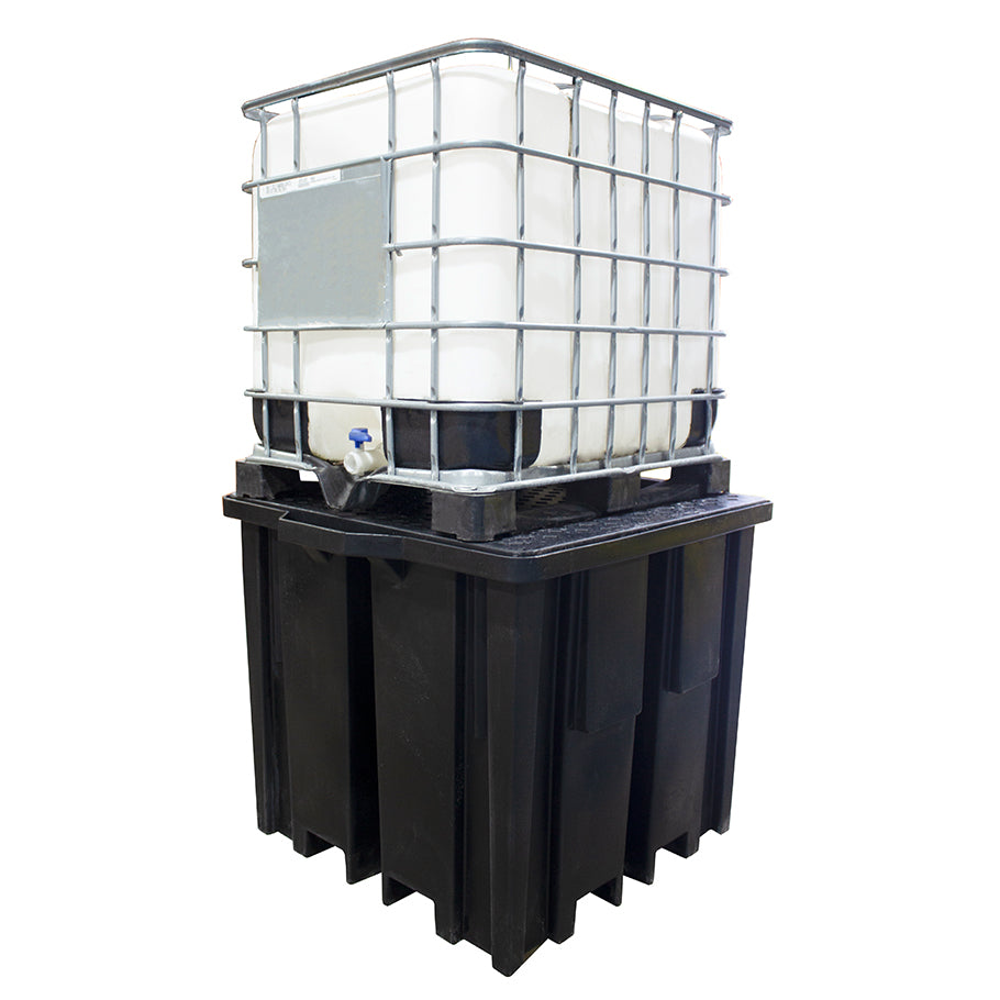 BB1FWR Recycled IBC Spill Pallet Bund with 4-way Fork Lift Access - Suitable for 1 x 1000ltr IBC Unit Spill Pallet > IBC Storage Tank > Spill Containment > Spill Control > Romold > One Stop For Safety   