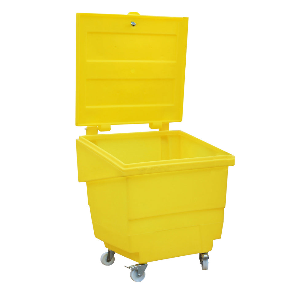 GPSC2W General Purpose Storage Container on Wheels with Loose lid, Lock & Hinge. - 250 Litre Capacity Spill Pallet > Storage Bine > Spill Containment > Spill Control > Romold > One Stop For Safety   