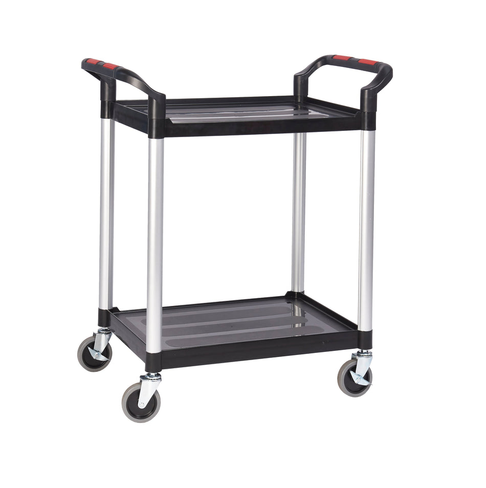HI275Y Proplaz Multi Purpose Mobile Trolley with 2 Shelves Cleaning Trolleys > Janitorial > Catering > Cleaning > One Stop For Safety   