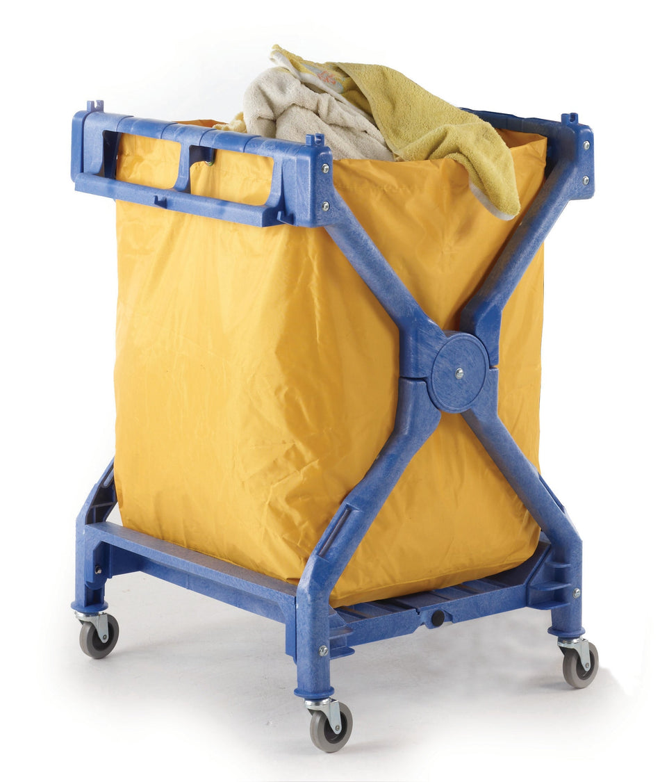 HI513Y Heavy Duty Folding Laundry Trolley with Removable Sack Cleaning Trolleys > Janitorial > Catering > Cleaning > One Stop For Safety   