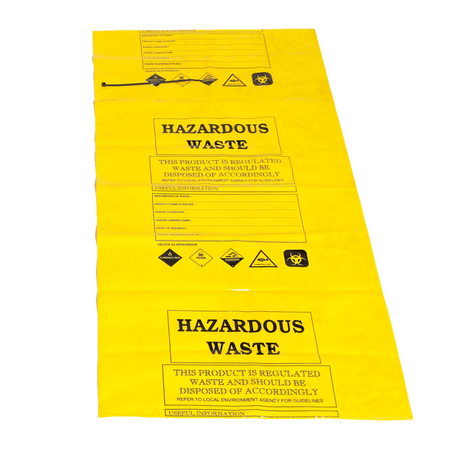 Heavy Duty Hazardous Waste Bags 1120mm X 600mm 125 Micron - Pack of 50 Spill Pallet > Absorbents > Spill Containment > Spill Control > Romold > One Stop For Safety