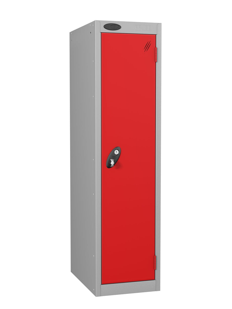 PROBELOW LOW LEVEL 1 NEST STEEL LOCKERS - FLAME RED 1 DOOR Storage Lockers > Lockers > Cabinets > Storage > Probe > One Stop For Safety   