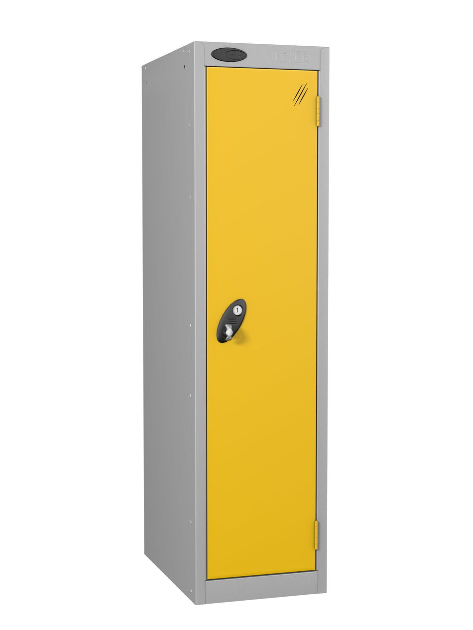 PROBELOW LOW LEVEL 1 NEST STEEL LOCKERS - ROYAL YELLOW 1 DOOR Storage Lockers > Lockers > Cabinets > Storage > Probe > One Stop For Safety   