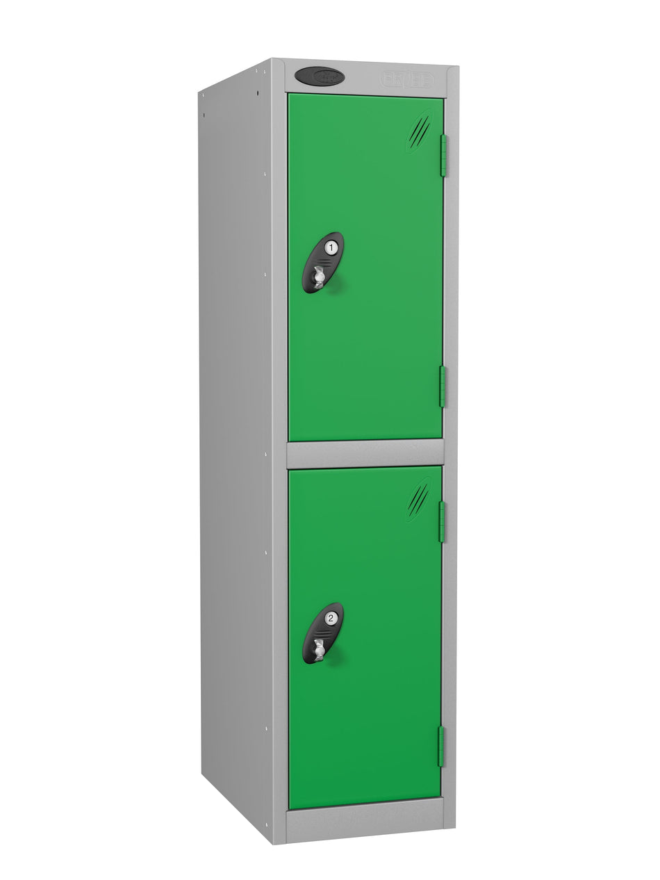 PROBELOW LOW LEVEL 1 NEST STEEL LOCKERS - FOREST GREEN 2 DOOR Storage Lockers > Lockers > Cabinets > Storage > Probe > One Stop For Safety   