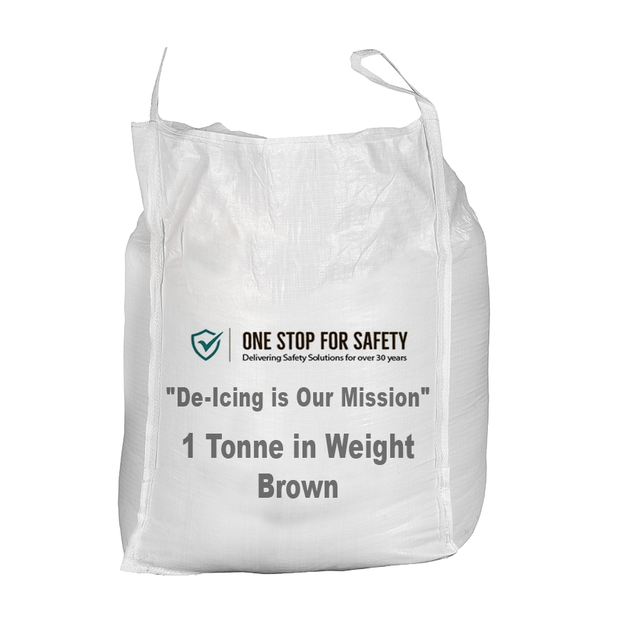 Brown De-Icing Rock Salt - 1000kg Bulk Bag Grit Bin > Winter > De-Icing Salt One Stop For Safety   