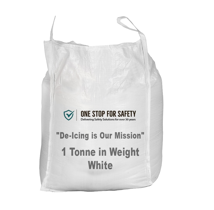White De-Icing Salt - 1000kg Bulk Bag Grit Bin > Winter > De-Icing Salt One Stop For Safety   