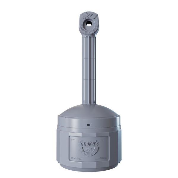 Self Extinguishing Cigarette Receptacle Ceasefire Smoker in Pewter Grey Cleaning > Hygiene > Maintenance > Janitoriol > Spillstop > One Stop For Safety   