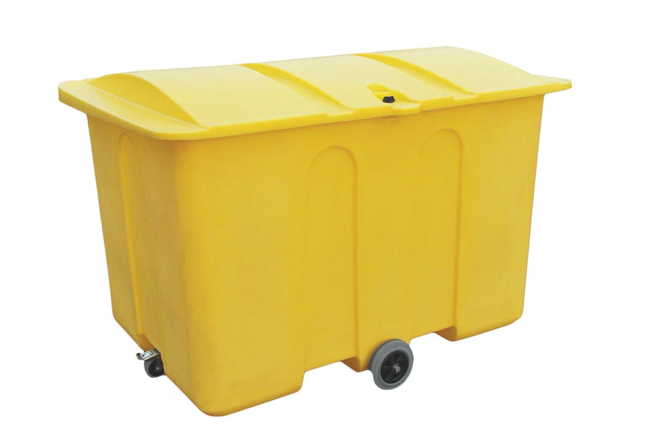 PSB3W Poly Storage Bin on Wheels with Loose Lid, Lock & Hinge - 1400 Litre Capacity Spill Pallet > Storage Bine > Spill Containment > Spill Control > Romold > One Stop For Safety   
