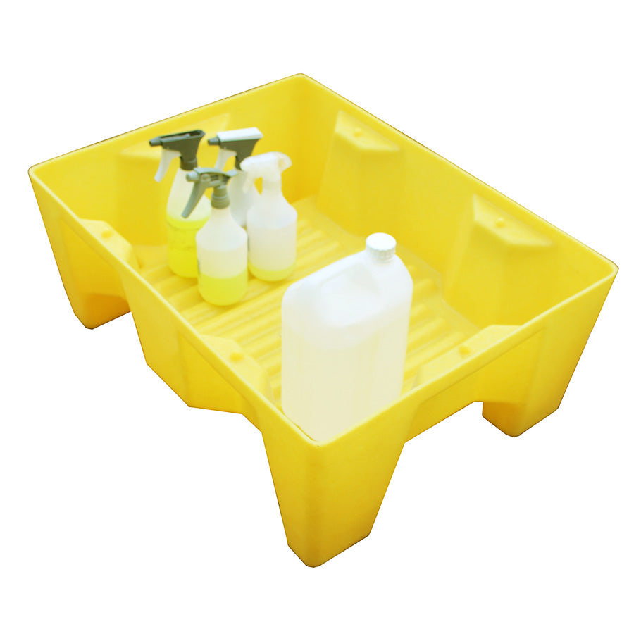 ST70BASE Spill Bund Drip Tray on Legs without Grid - 70 Litre Capacity Spill Pallet > Spill Drip Tray > Spill Containment > Spill Control > Romold > One Stop For Safety   