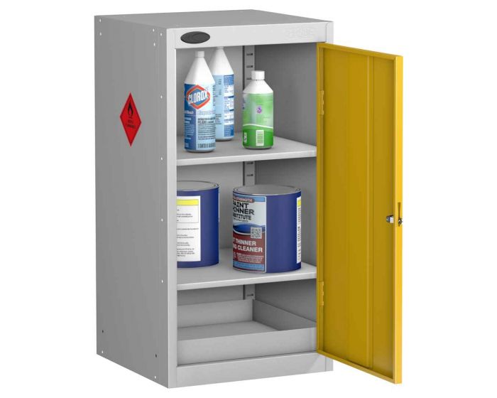 Small Hazardous Storage Coshh Cabinet with 2 Shelves and Lockable Door Storage Lockers > Lockers > Cabinets > Storage > Probe > One Stop For Safety   