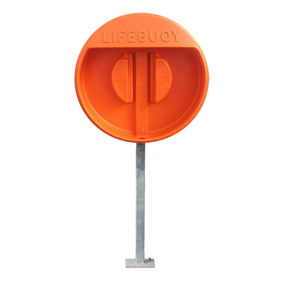 Premium Surface Post Mounted Lifebuoy Housing - Suitable for 24 Inch Lifebuoys Lifebuoys > Marine Safety > Water Safety Equipment One Stop For Safety   