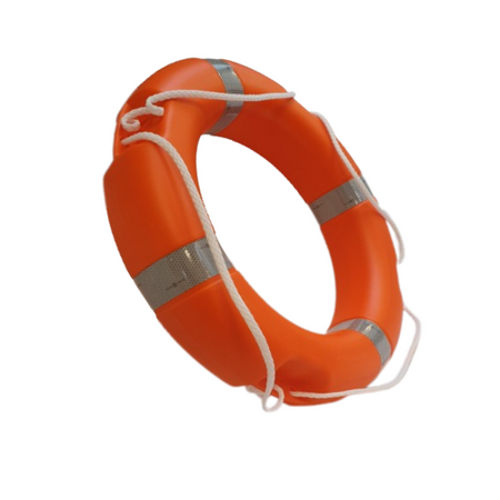 SOLAS Compliant 24" Lifebuoy Orange 2.5kg Life Ring with SOLAS Approved Tape and Grab Lines Lifebuoys > Marine Safety > Water Safety Equipment One Stop For Safety   