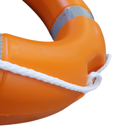 SOLAS Compliant 24" Lifebuoy Orange 2.5kg Life Ring with SOLAS Approved Tape and Grab Lines Lifebuoys > Marine Safety > Water Safety Equipment One Stop For Safety   