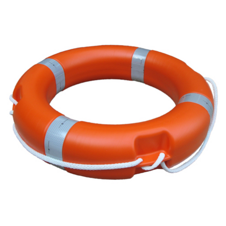 SOLAS Compliant 24" Lifebuoy Orange 2.5kg Life Ring with SOLAS Approved Tape and Grab Lines Lifebuoys > Marine Safety > Water Safety Equipment One Stop For Safety   