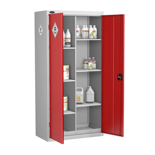 Toxic Storage Cabinet with 8 Compartments and Lockable Doors Storage Lockers > Lockers > Cabinets > Storage > Probe > One Stop For Safety   